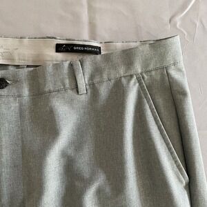 Greg Norman Mens Golf Pants Gray 38x30 Classic Fit Stretch Performance Sporty